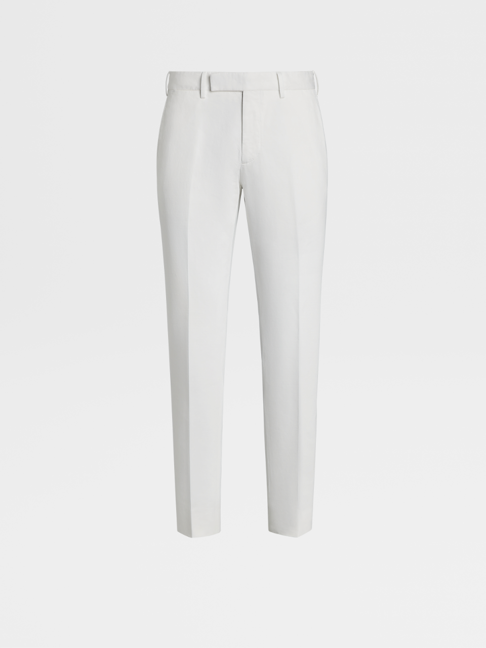 Cotton and Linen Summer Chino Flat Front Trousers